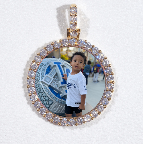 3D CIRCLE CUSTOM PICTURE PENDANT SMALL SIZE