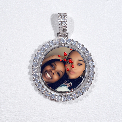 3D Spinning 2-Faced Custom Picture Pendant
