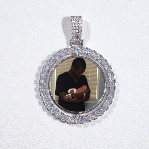 3D Spinning 2-Faced Custom Picture Pendant