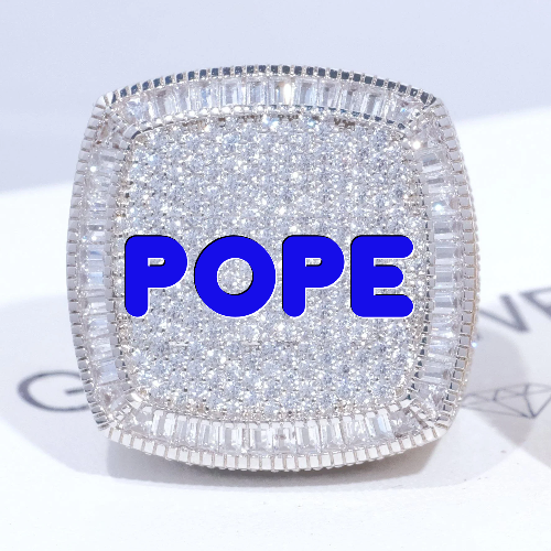 CUSTOM LETTER 3D ICED RING