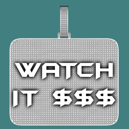 CUSTOM LETTER NECKLACE 3D BIG SQUARE