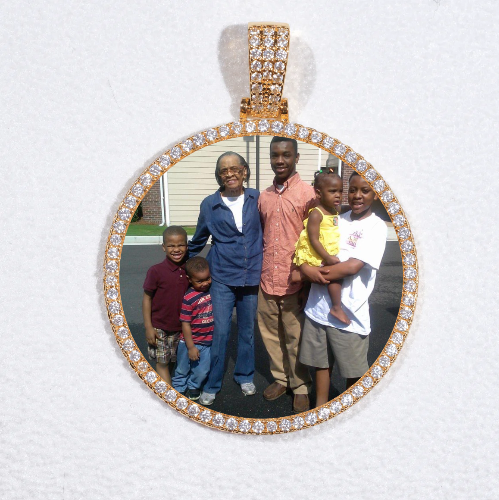 MEDIUM 3D CIRCLE CUSTOM PICTURE PENDANT