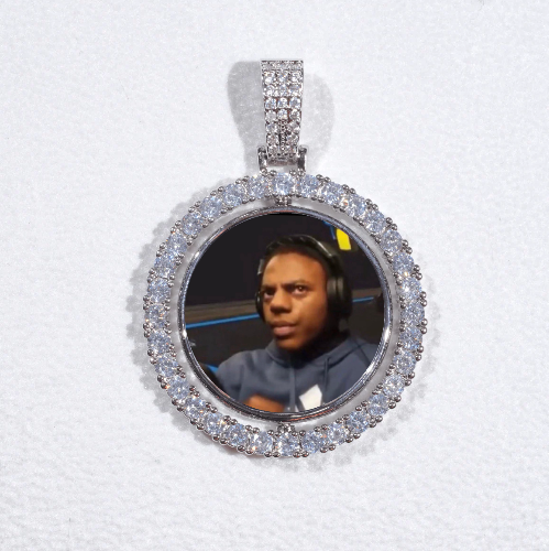 3D Spinning 2-Faced Custom Picture Pendant