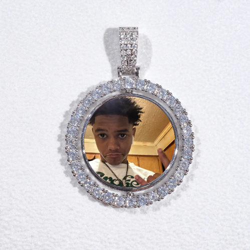 3D Spinning 2-Faced Custom Picture Pendant