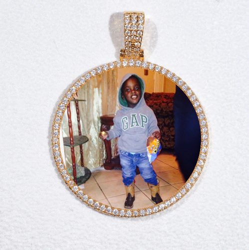 MEDIUM 3D CIRCLE CUSTOM PICTURE PENDANT