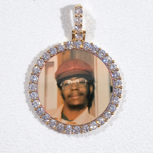 3D CIRCLE CUSTOM PICTURE PENDANT SMALL SIZE