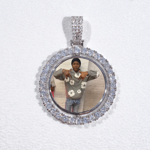 3D Spinning 2-Faced Custom Picture Pendant
