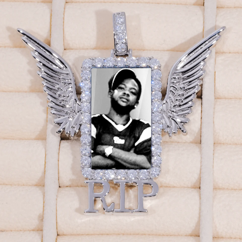 RIP WING 3D CUSTOM PICTURE PENDANT