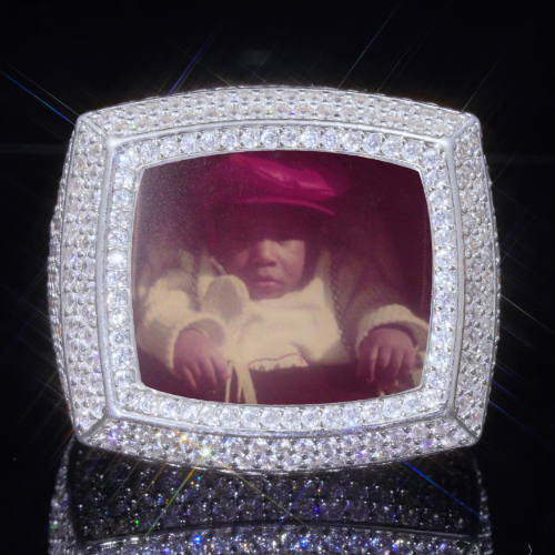 3D CUSTOM PICTURE ICED RING