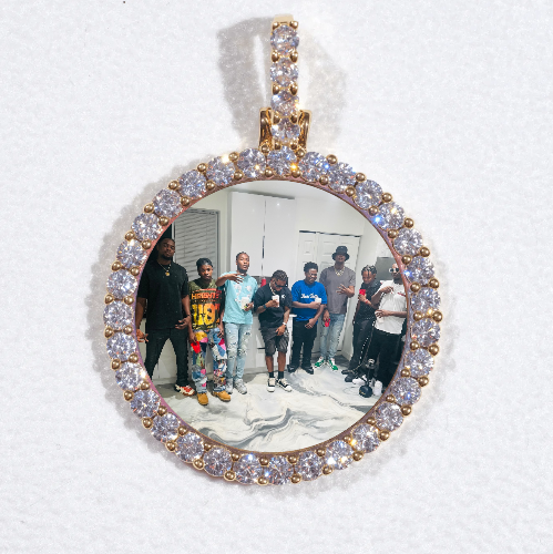 3D CIRCLE CUSTOM PICTURE PENDANT SMALL SIZE