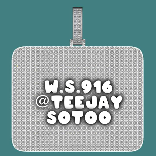 CUSTOM LETTER NECKLACE 3D BIG SQUARE