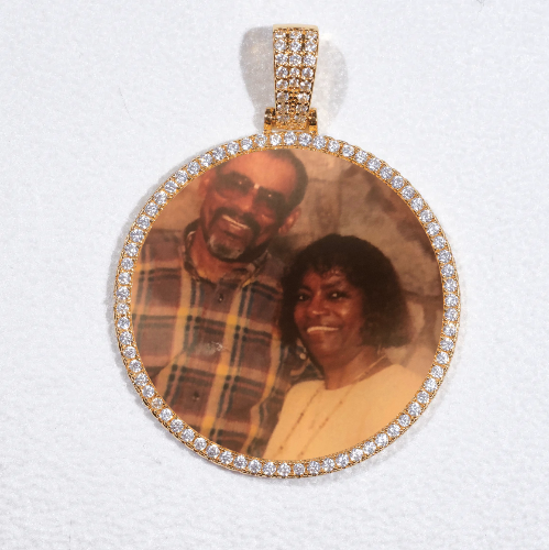 MEDIUM 3D CIRCLE CUSTOM PICTURE PENDANT