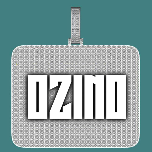 CUSTOM LETTER NECKLACE 3D BIG SQUARE