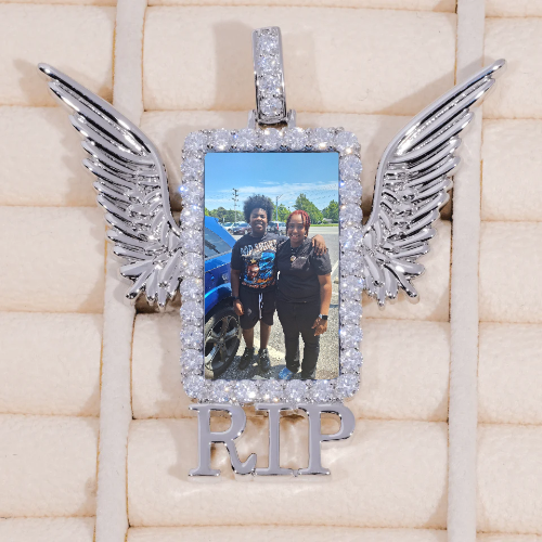RIP WING 3D CUSTOM PICTURE PENDANT