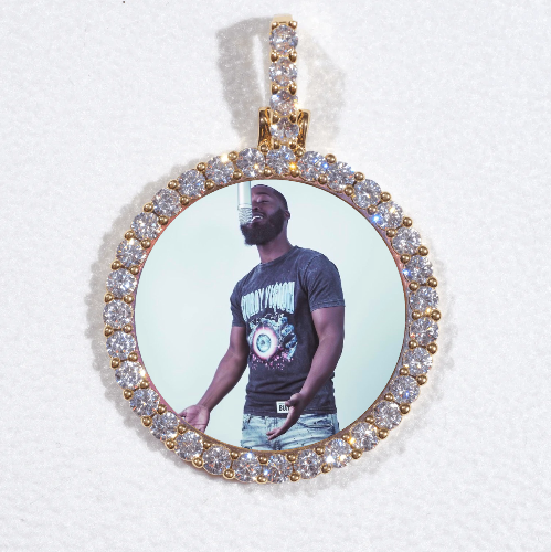 3D CIRCLE CUSTOM PICTURE PENDANT SMALL SIZE
