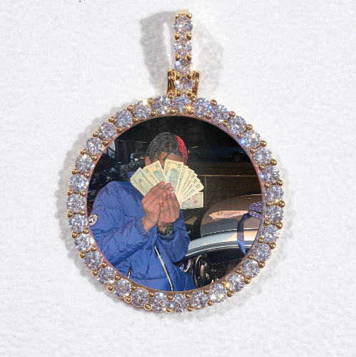 3D CIRCLE CUSTOM PICTURE PENDANT SMALL SIZE