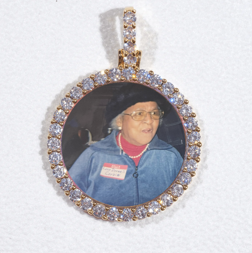 3D CIRCLE CUSTOM PICTURE PENDANT SMALL SIZE