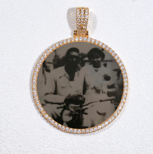 MEDIUM 3D CIRCLE CUSTOM PICTURE PENDANT