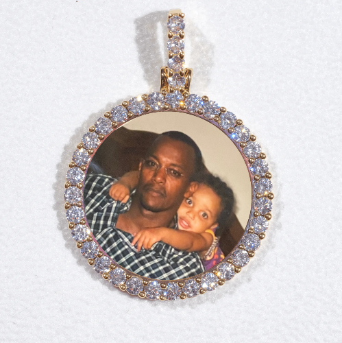 3D CIRCLE CUSTOM PICTURE PENDANT SMALL SIZE