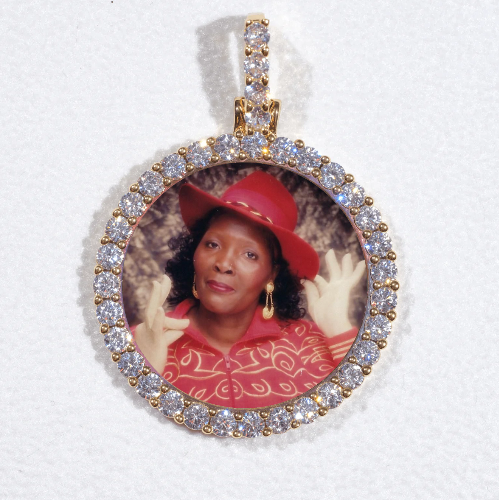 3D CIRCLE CUSTOM PICTURE PENDANT SMALL SIZE