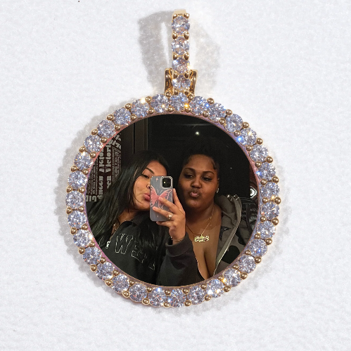 3D CIRCLE CUSTOM PICTURE PENDANT SMALL SIZE