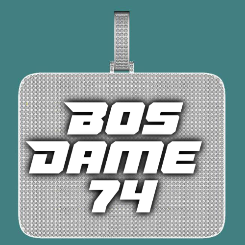 CUSTOM LETTER NECKLACE 3D BIG SQUARE