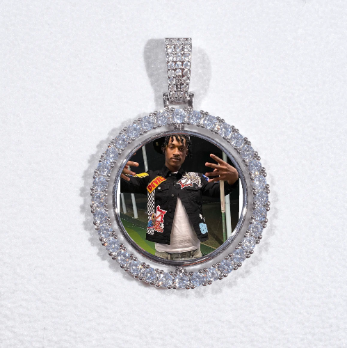 3D Spinning 2-Faced Custom Picture Pendant