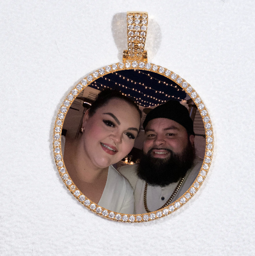 MEDIUM 3D CIRCLE CUSTOM PICTURE PENDANT