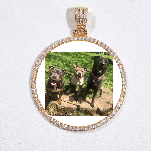 MEDIUM 3D CIRCLE CUSTOM PICTURE PENDANT