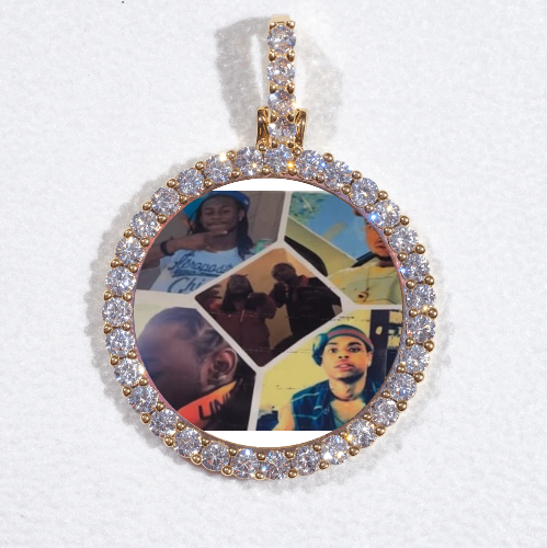 3D CIRCLE CUSTOM PICTURE PENDANT SMALL SIZE