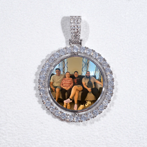3D Spinning 2-Faced Custom Picture Pendant