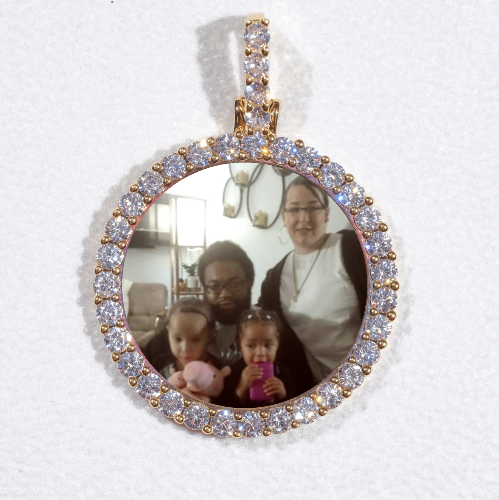 3D CIRCLE CUSTOM PICTURE PENDANT SMALL SIZE