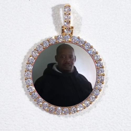 3D CIRCLE CUSTOM PICTURE PENDANT SMALL SIZE