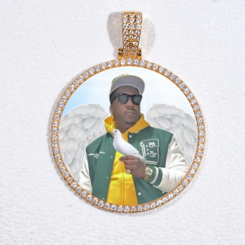 MEDIUM 3D CIRCLE CUSTOM PICTURE PENDANT
