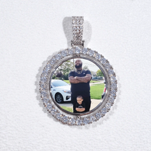 3D Spinning 2-Faced Custom Picture Pendant