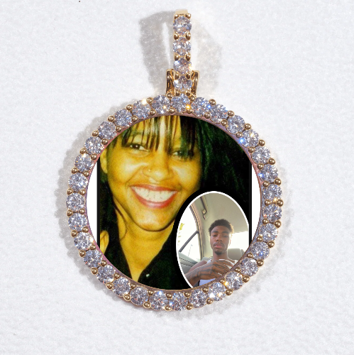 3D CIRCLE CUSTOM PICTURE PENDANT SMALL SIZE