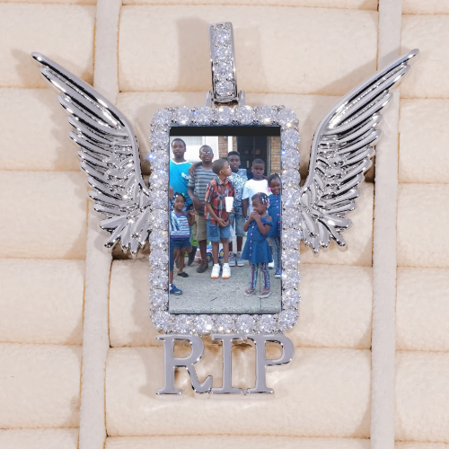 RIP WING 3D CUSTOM PICTURE PENDANT