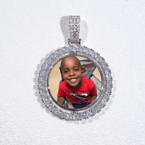 3D Spinning 2-Faced Custom Picture Pendant