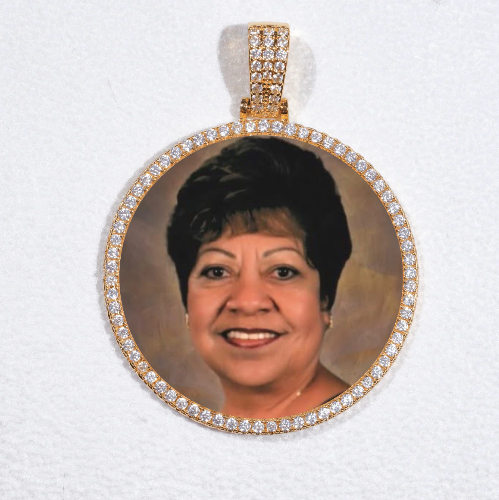MEDIUM 3D CIRCLE CUSTOM PICTURE PENDANT