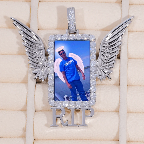 RIP WING 3D CUSTOM PICTURE PENDANT