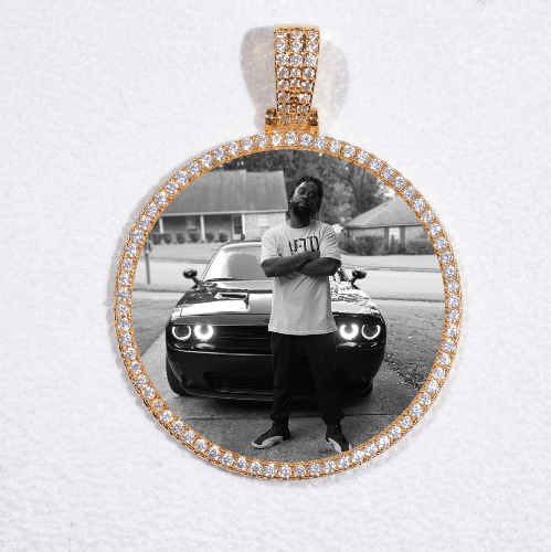 MEDIUM 3D CIRCLE CUSTOM PICTURE PENDANT