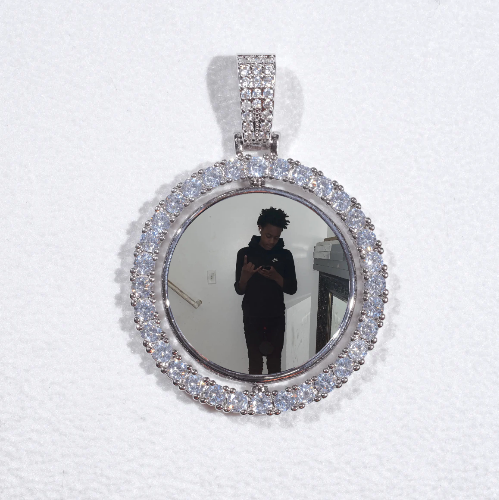 3D Spinning 2-Faced Custom Picture Pendant