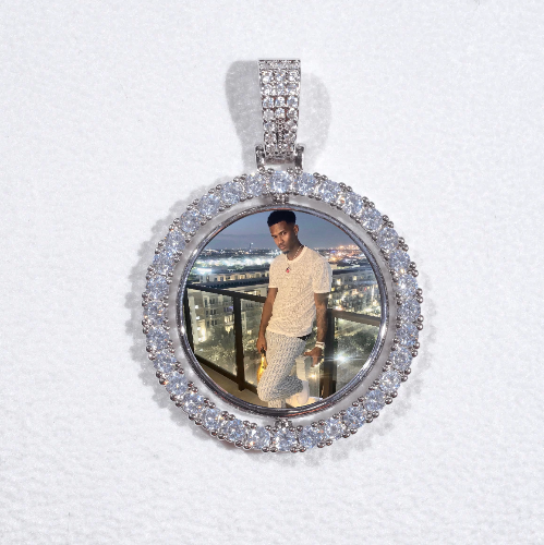 3D Spinning 2-Faced Custom Picture Pendant