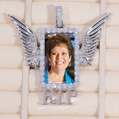 RIP WING 3D CUSTOM PICTURE PENDANT
