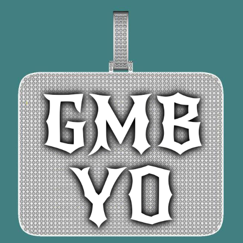 CUSTOM LETTER NECKLACE 3D BIG SQUARE