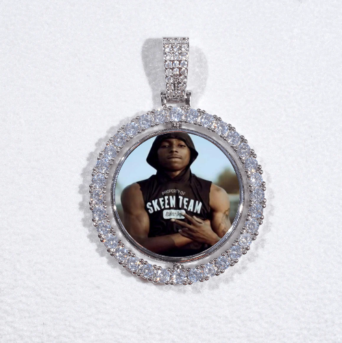 3D Spinning 2-Faced Custom Picture Pendant