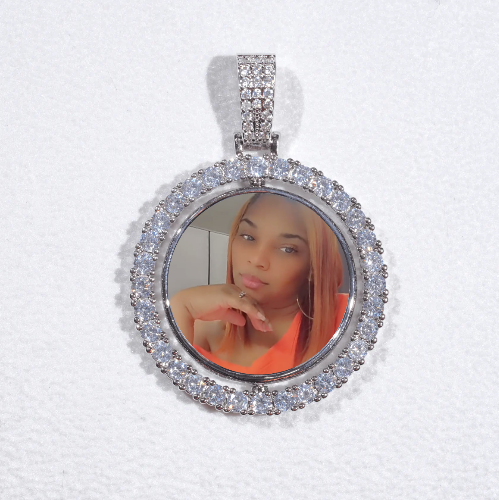 3D Spinning 2-Faced Custom Picture Pendant