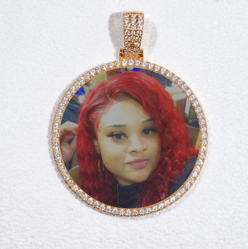 MEDIUM 3D CIRCLE CUSTOM PICTURE PENDANT
