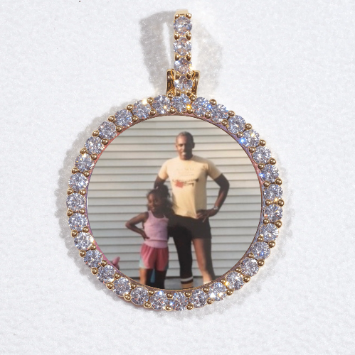 3D CIRCLE CUSTOM PICTURE PENDANT SMALL SIZE