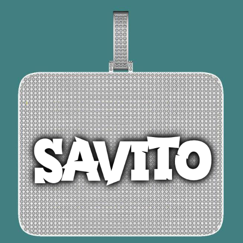 CUSTOM LETTER NECKLACE 3D BIG SQUARE